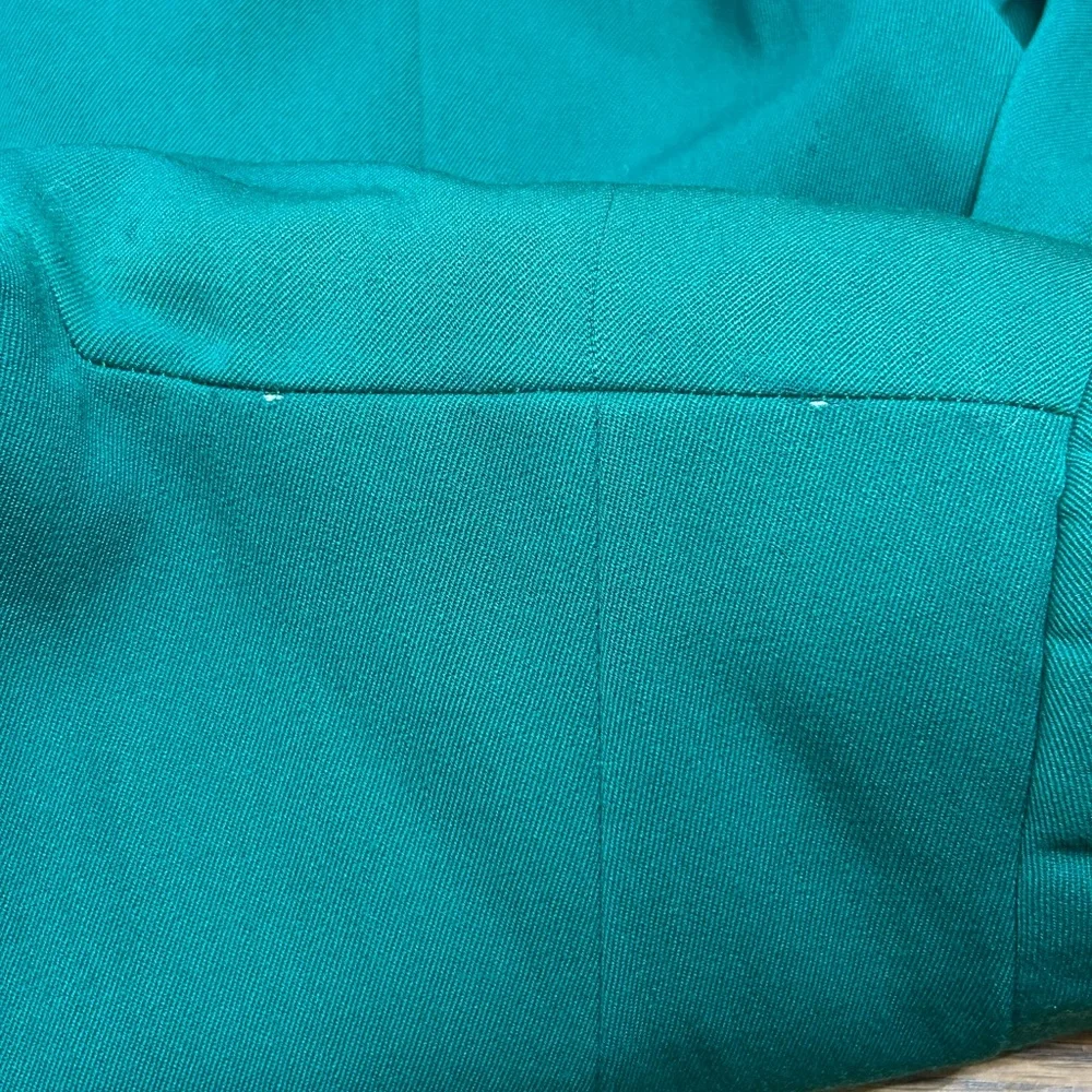 Vintage Christian Dior Double Breasted Blazer Size:8 Color: Teal and Black